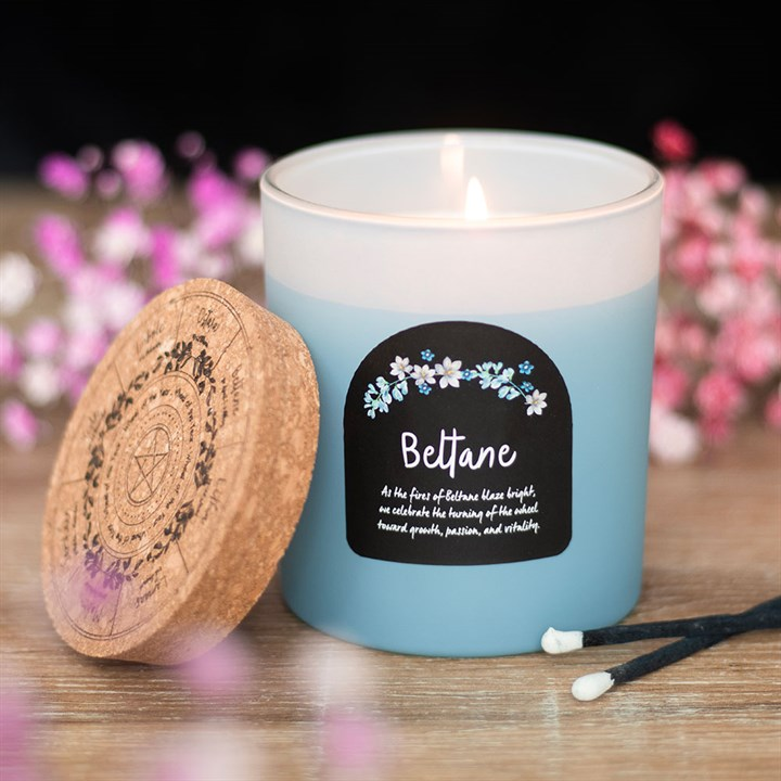 Beltane Orange Blossom Wheel of the Year Candle, image 1 of 5