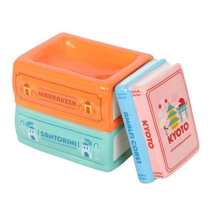 Travel Book Stack Oil Burner and Wax Warmer, image 5 of 7