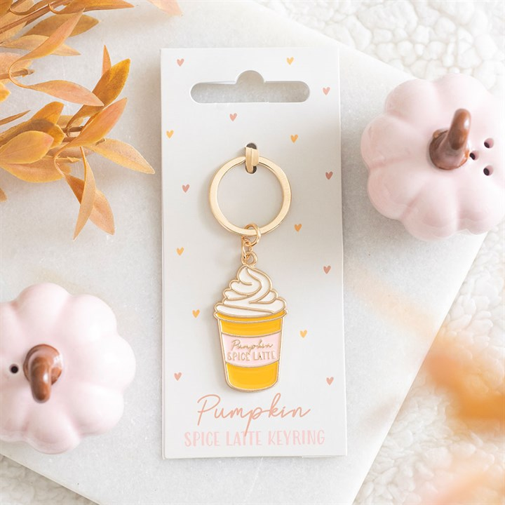 Pumpkin Spice Latte Keyring, image 1 of 5