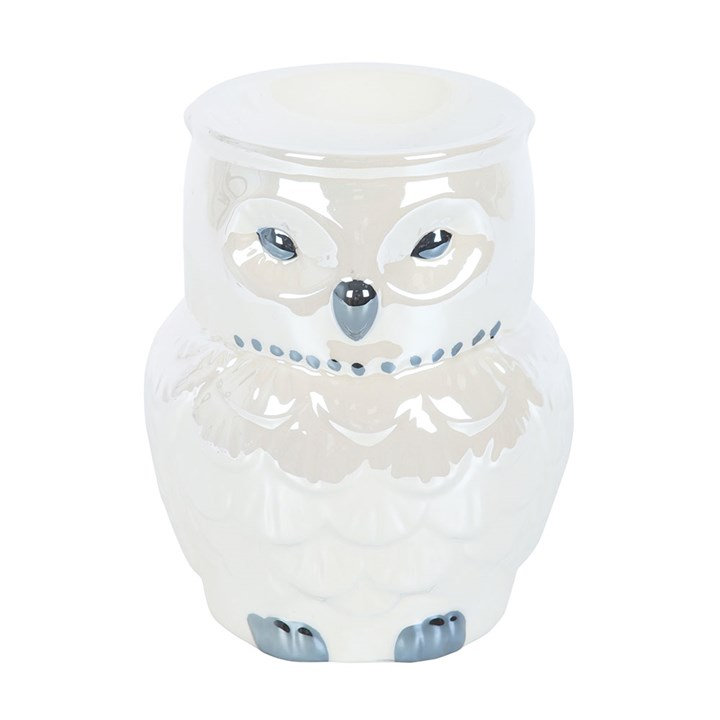 Owl Shaped Iridescent Oil Burner and Wax Warmer, image 2 of 4