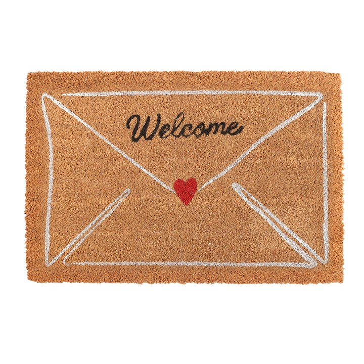Natural Love Letter Valentine's Day Doormat, image 2 of 4