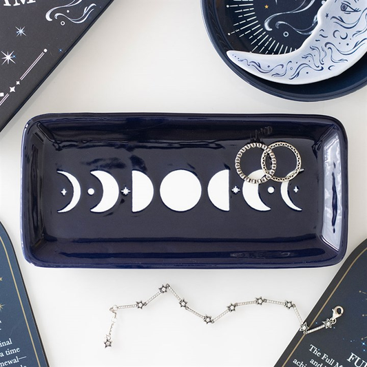 Blue Moon Phase Trinket Dish, image 1 of 6