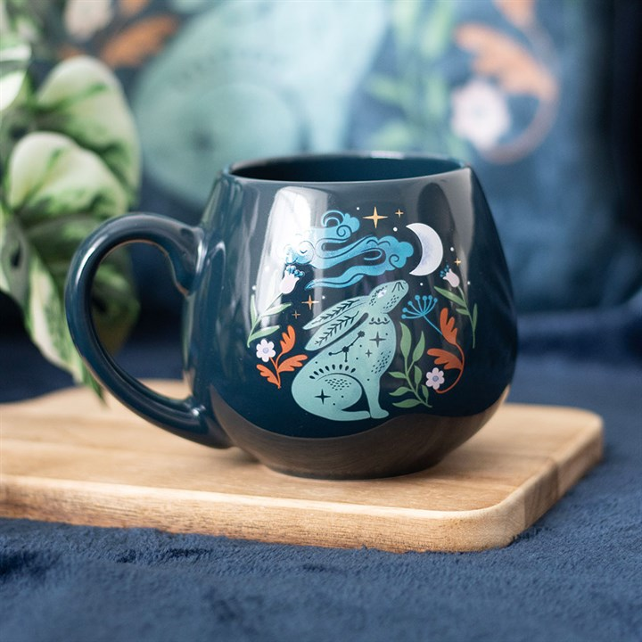 Midnight Hare Rounded Mug, image 1 of 5