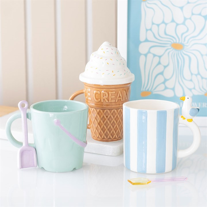 Pastel Bucket Mug with Spade Spoon, image 7 of 7