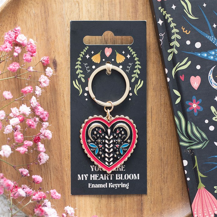 Folk Heart Keyring, image 1 of 5