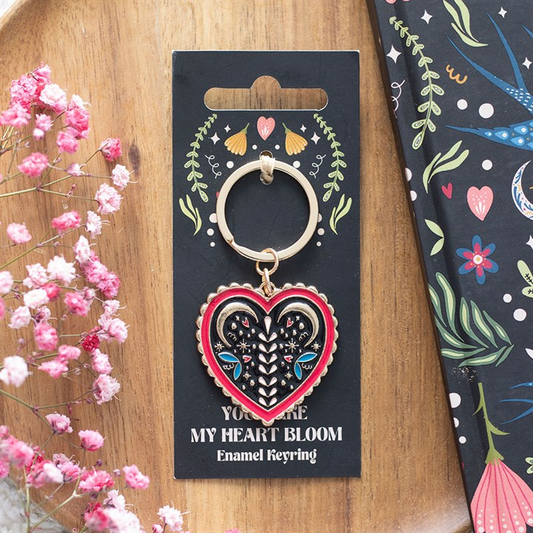 Folk Heart Keyring, image 1 of 5
