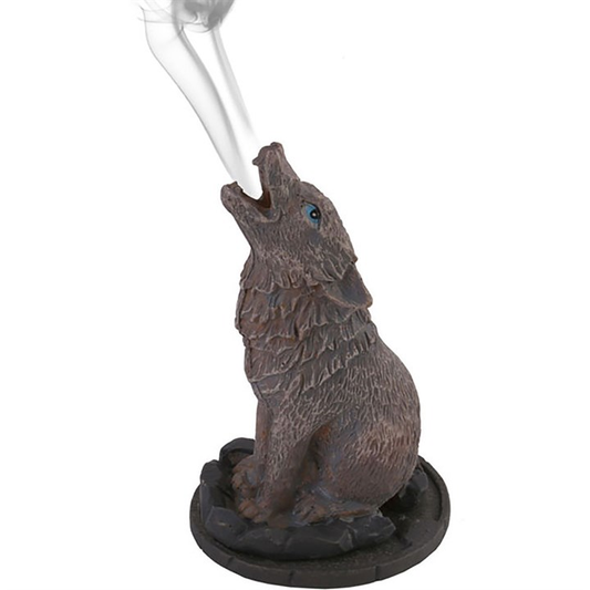 Wolf Incense Cone Holder by Lisa Parker, image 1 of 3
