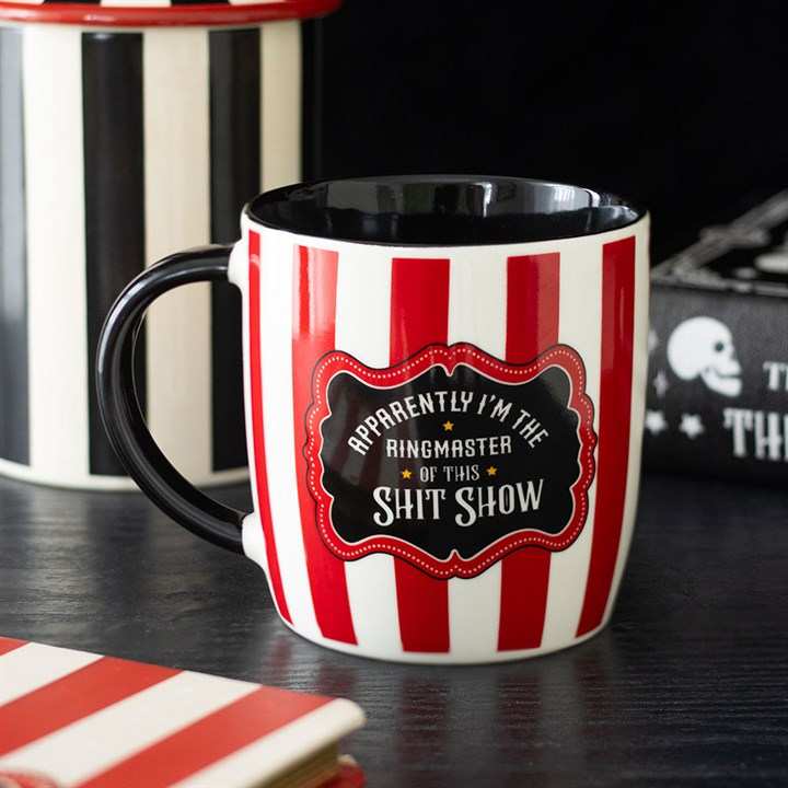 Red Striped Ringmaster Mug, image 1 of 5