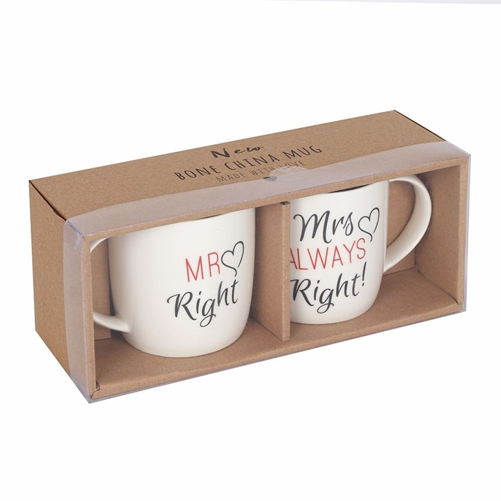 Set of 2 Mr & Mrs Mugs, image 2 of 2
