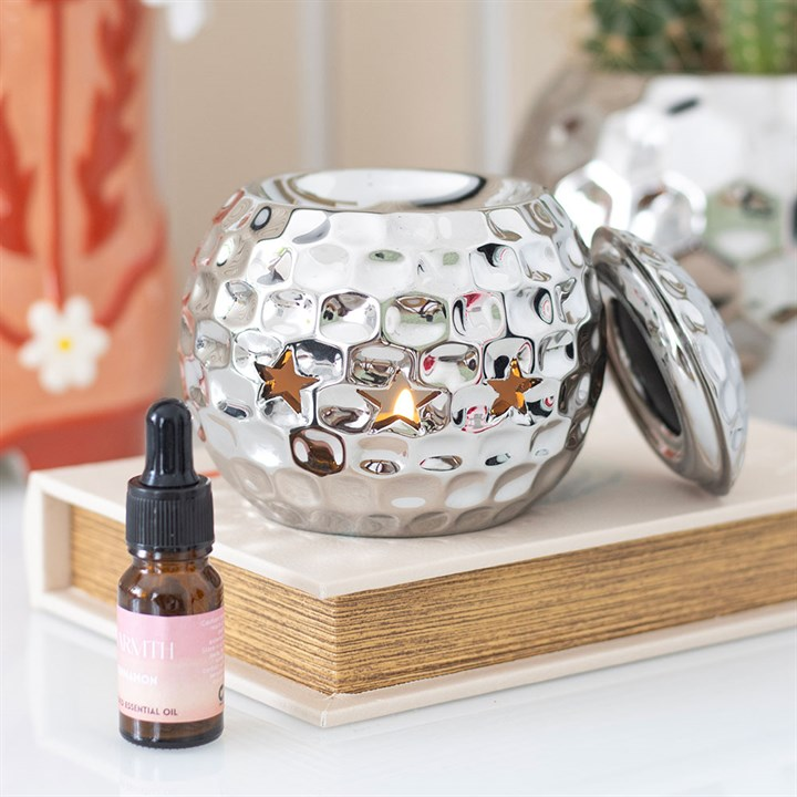 Silver Disco Ball Oil Burner, image 2 of 6