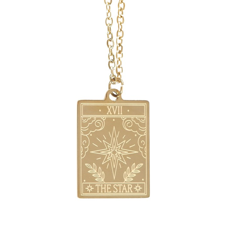The Star Vintage Tarot Necklace on Greeting Card, image 3 of 5