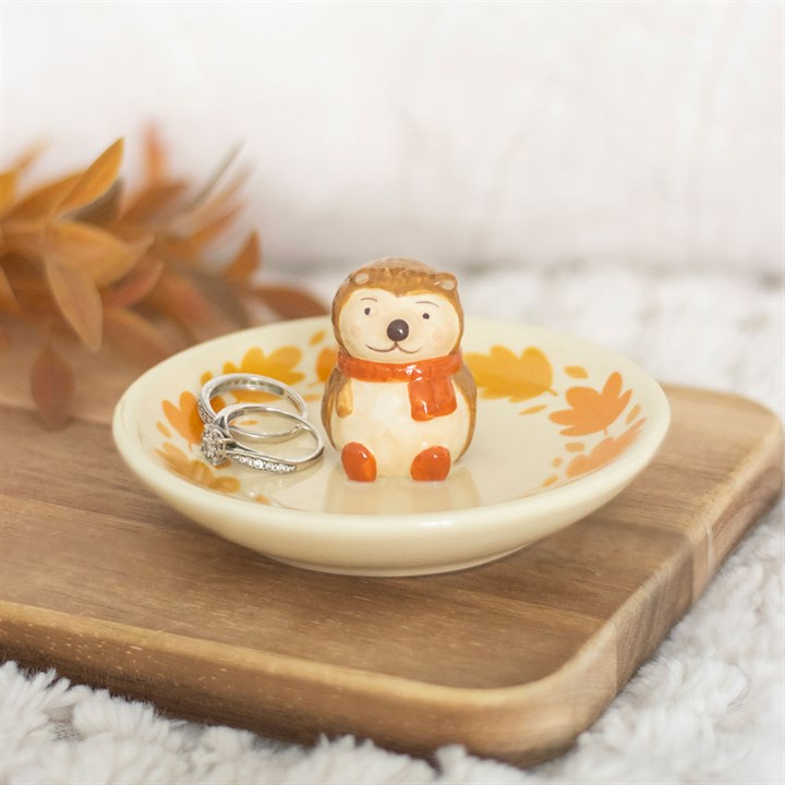 Autumn Hedgehog Trinket Dish, image 1 of 2