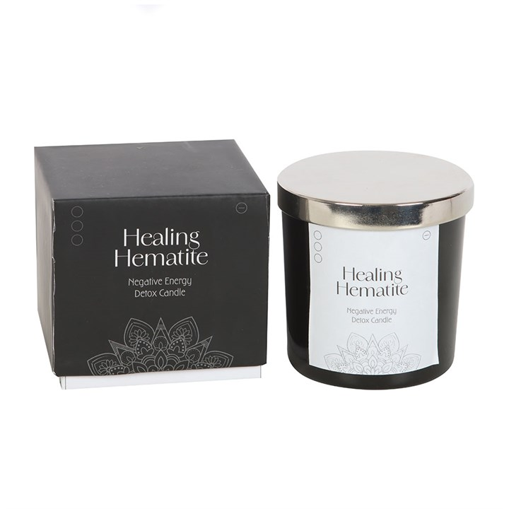 Hematite Gemstone Candle, image 2 of 4