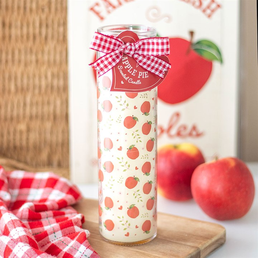 Apple Print Apple Pie Tube Candle, image 1 of 5