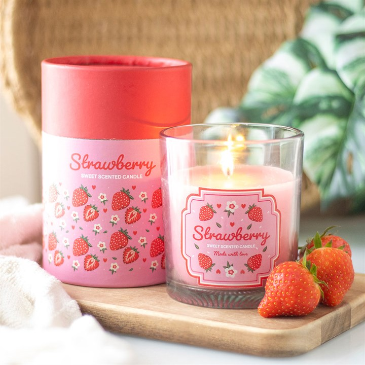 Strawberry Scented Candle, image 1 of 5