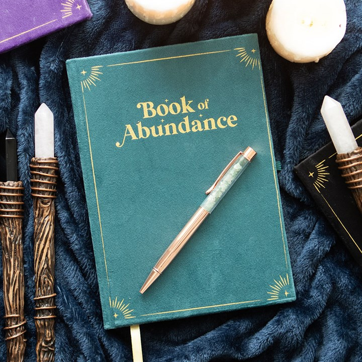 Book of Abundance Journal with Aventurine Pen, image 1 of 6