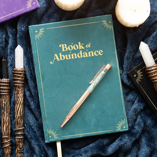 Book of Abundance Journal with Aventurine Pen, image 1 of 6