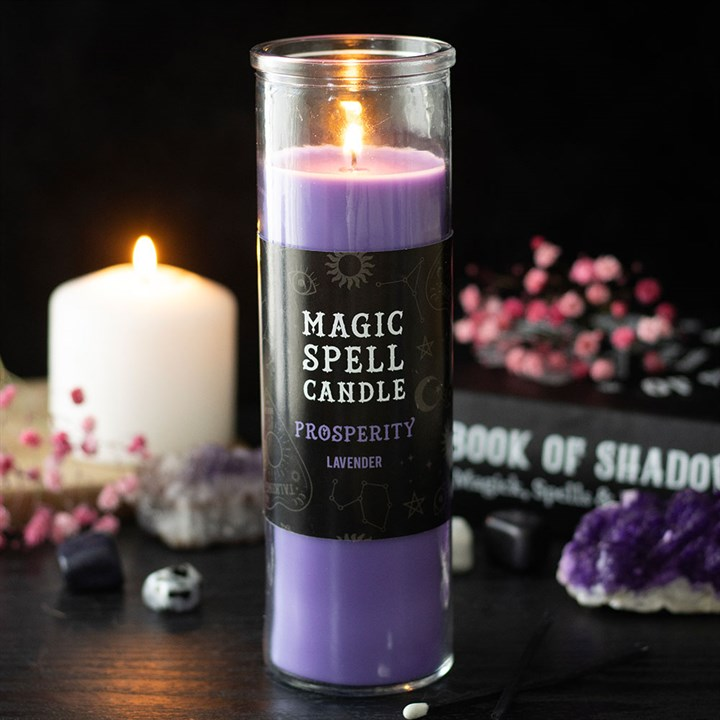 Prosperity Lavender Magic Spell Tube Candle, image 1 of 4