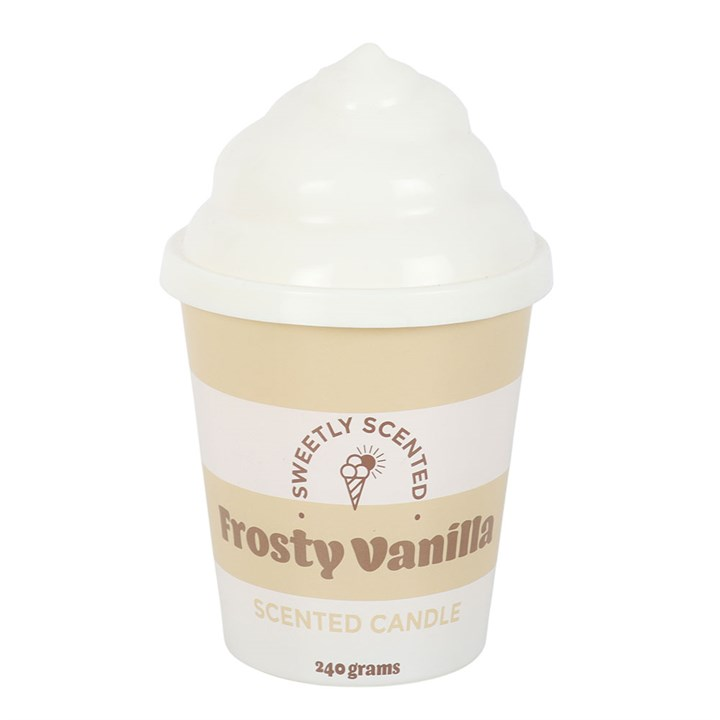 Frosty Vanilla Ice Cream Scented Candle, image 2 of 5