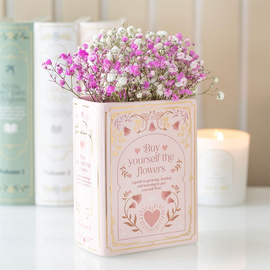Pink Book Shaped Vase, image 1 of 5