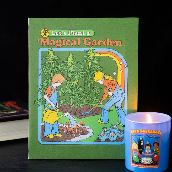 19x25cm Magical Garden Canvas Plaque by Steven Rhodes, image 1 of 4