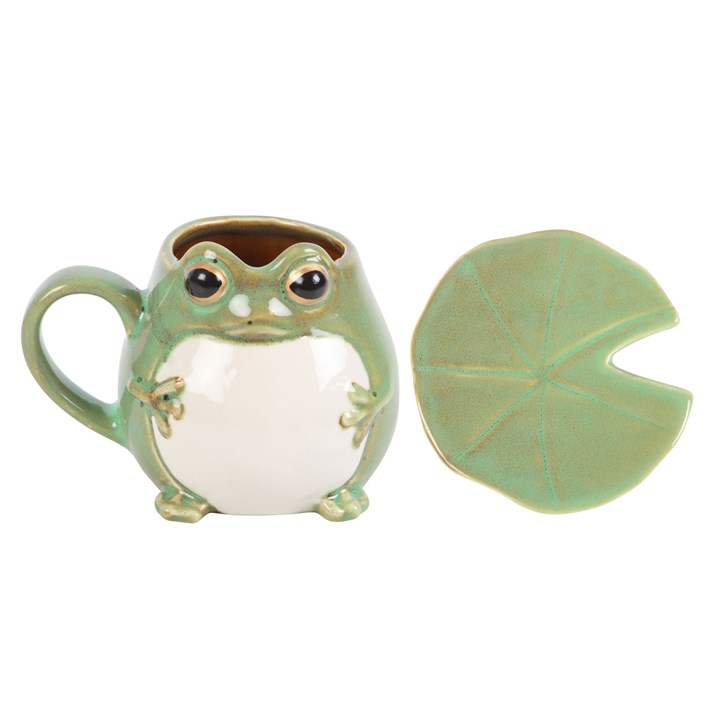 Frog Shaped Mug and Lily Pad Saucer, image 5 of 6