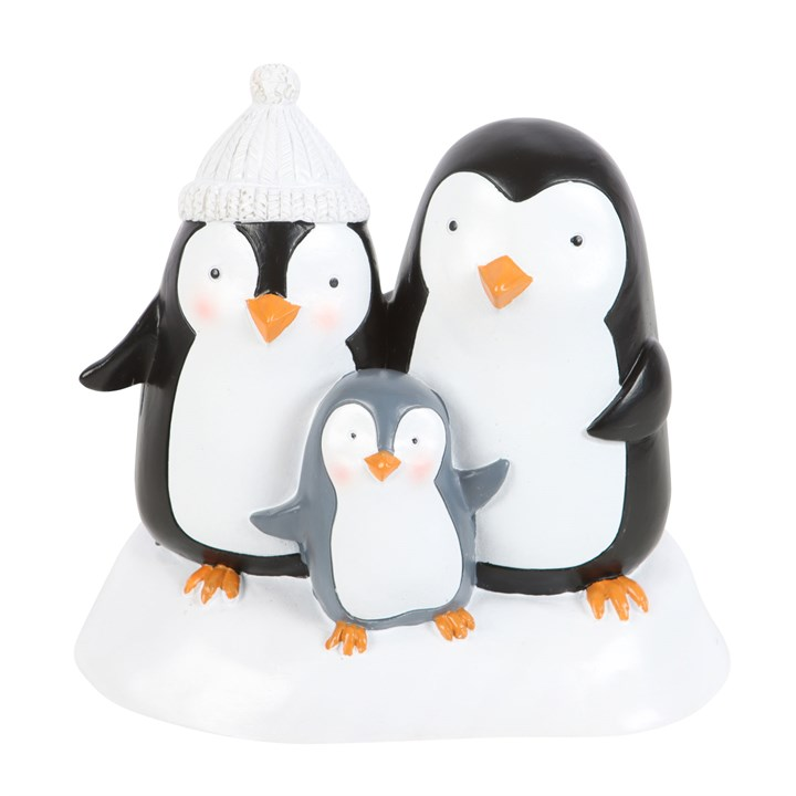 Penguin Family Resin Ornament, image 1 of 5
