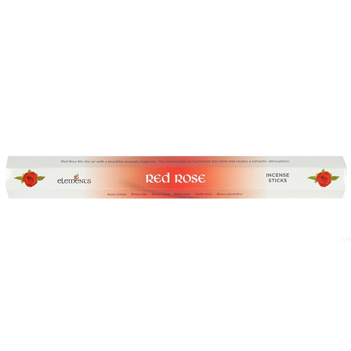Set of 6 Packets of Elements Red Rose Incense Sticks, image 2 of 2
