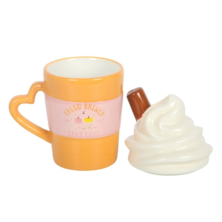 Fresh Brewed Pumpkin Spice Latte Lidded Mug, image 4 of 7