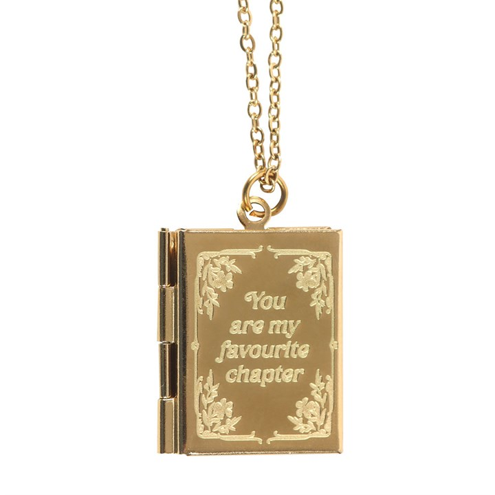 Book Shaped Locket Necklace in Gift Box, image 3 of 5