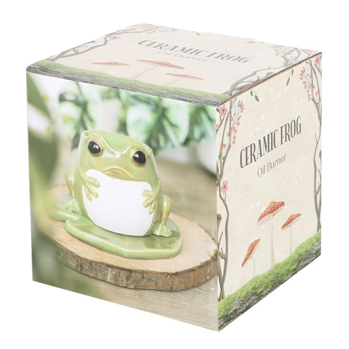 Frog Shaped Oil Burner and Lily Pad Plate, image 7 of 7