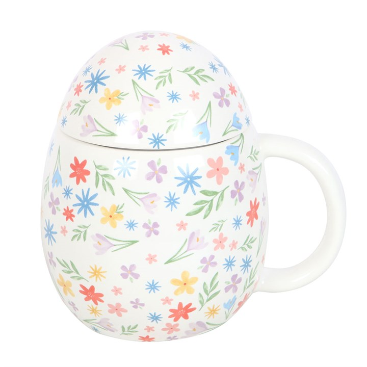 Spring Floral Print Egg Shaped Mug, image 6 of 6