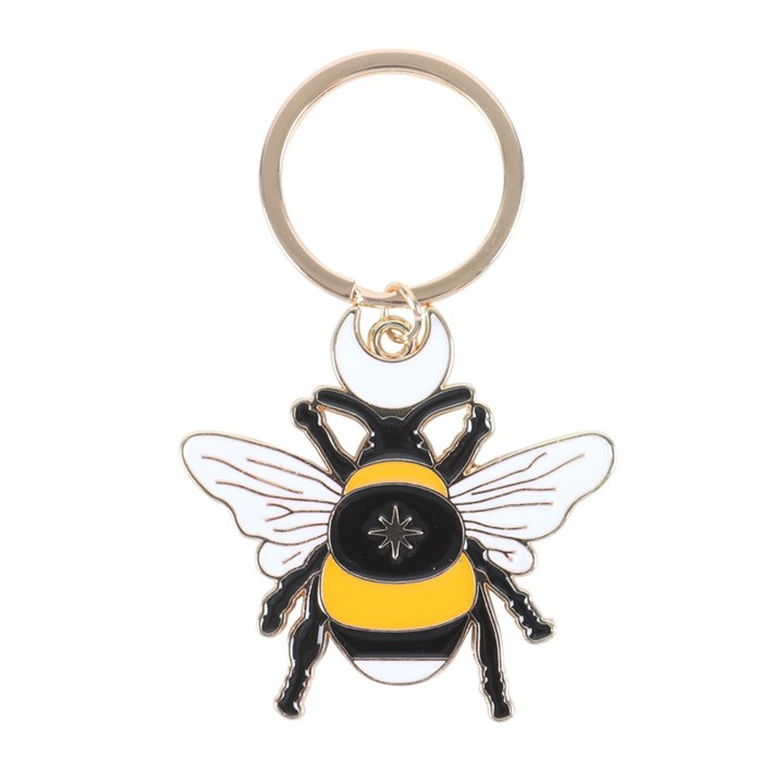 Forest Bee Enamel Keyring, image 2 of 3