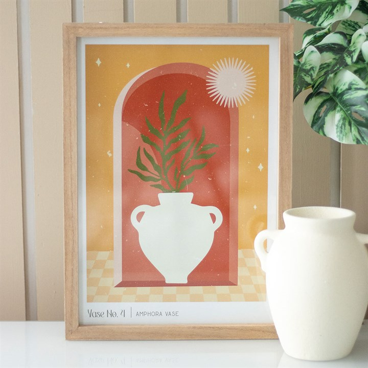 Vase No.4 Framed Wall Art Print, image 1 of 5