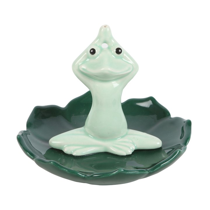 Yoga Frog Incense Stick Holder, image 3 of 5