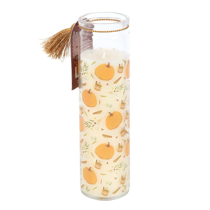 Pumpkin Print Tube Candle, image 3 of 5