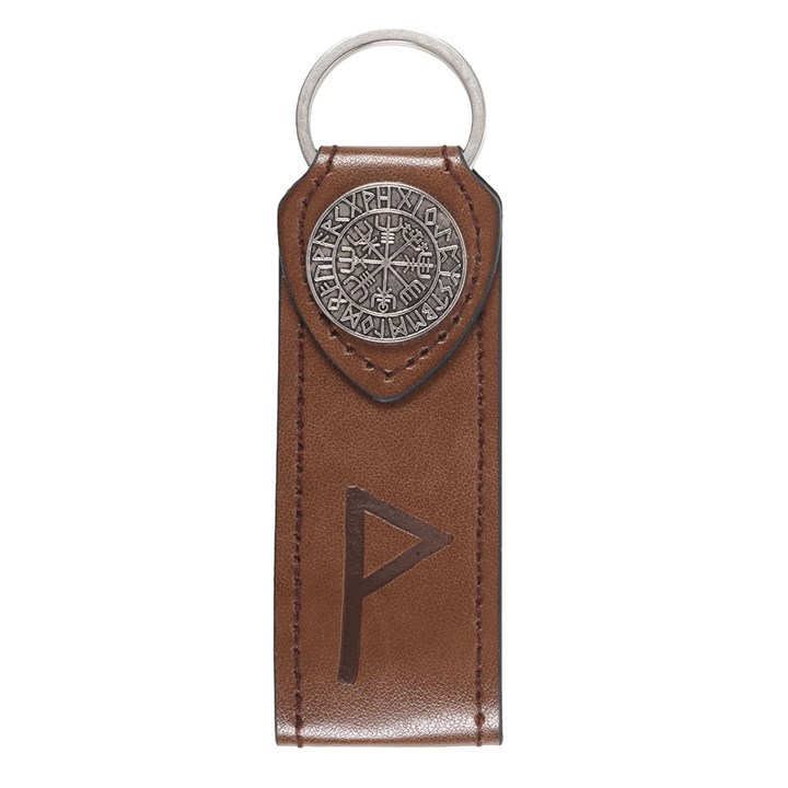Joy Viking Rune Faux Leather Keyring, image 2 of 5