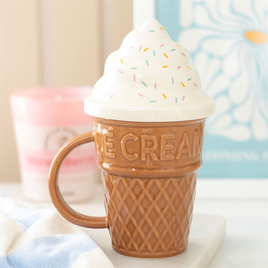Ice Cream Cone Lidded Mug, image 1 of 7