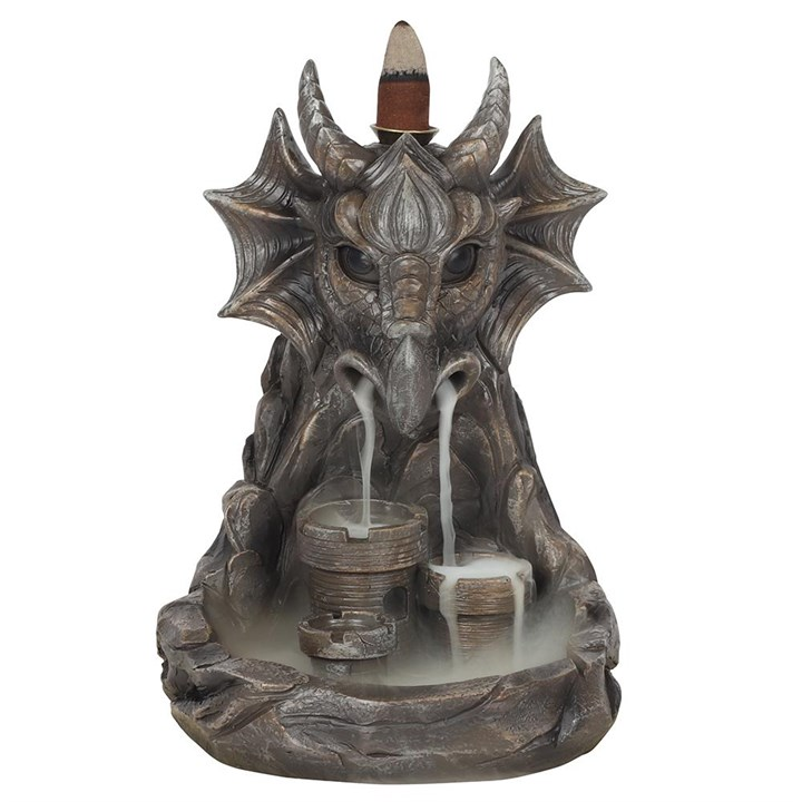 Grey Dragon Backflow Incense Burner, image 1 of 3