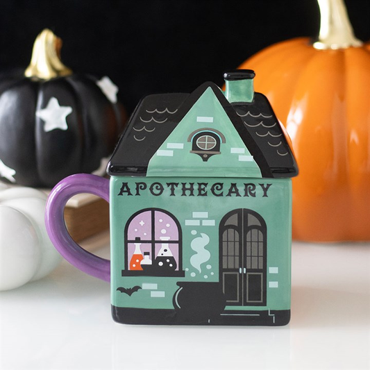 Apothecary Shop Lidded Mug, image 1 of 6