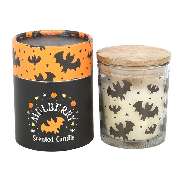 Bat Print Mulberry Candle, image 2 of 5