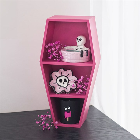 Small Hot Pink Coffin Shelf, image 1 of 5