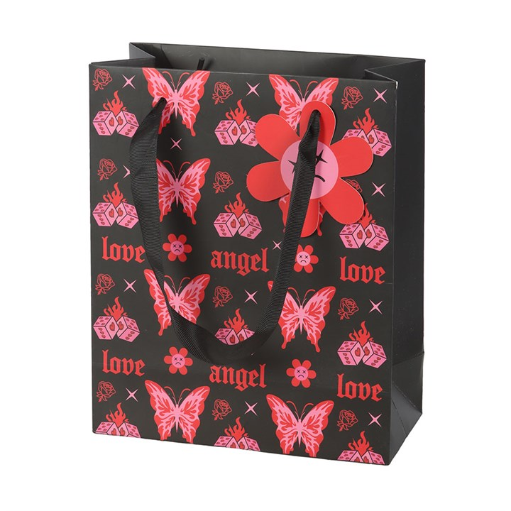 23cm Medium Flaming Butterfly Gift Bag, image 3 of 5