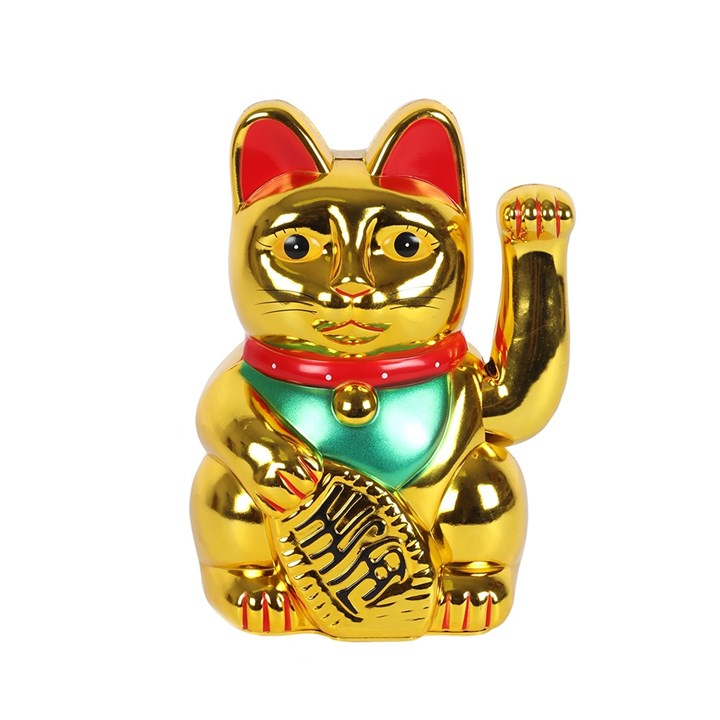 6 Inch Gold Money Cat, image 1 of 2