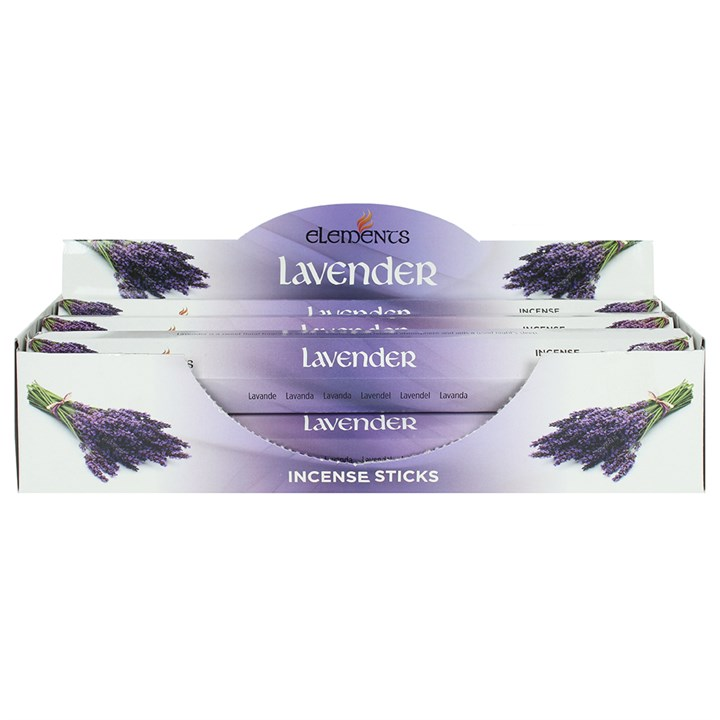 Set of 6 Packets of Elements Lavender Incense Sticks, image 1 of 2