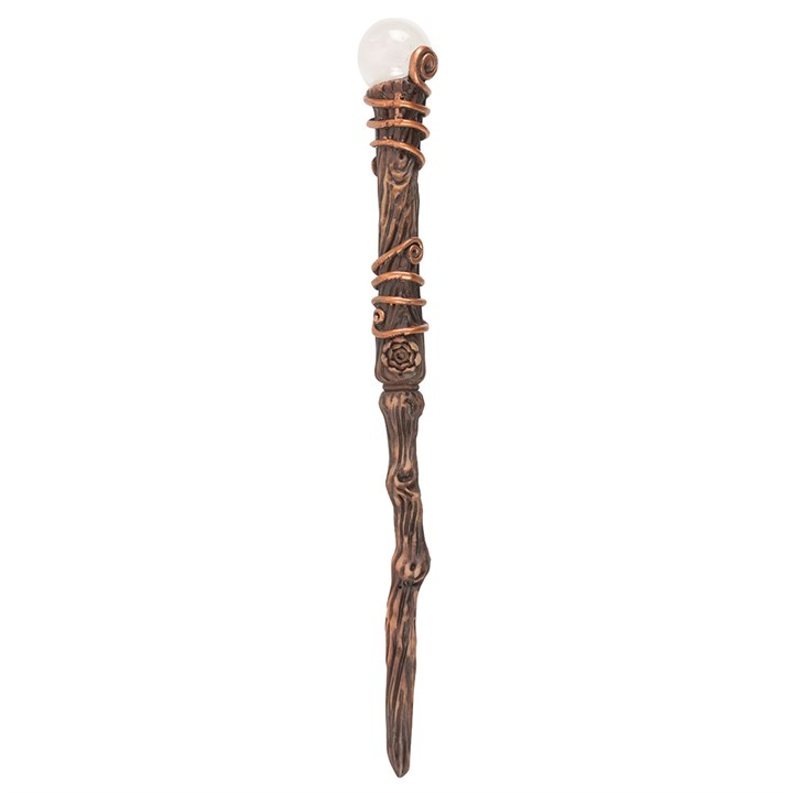 Energy Clearing Aura Quartz Crystal Wand with Pouch, image 4 of 5