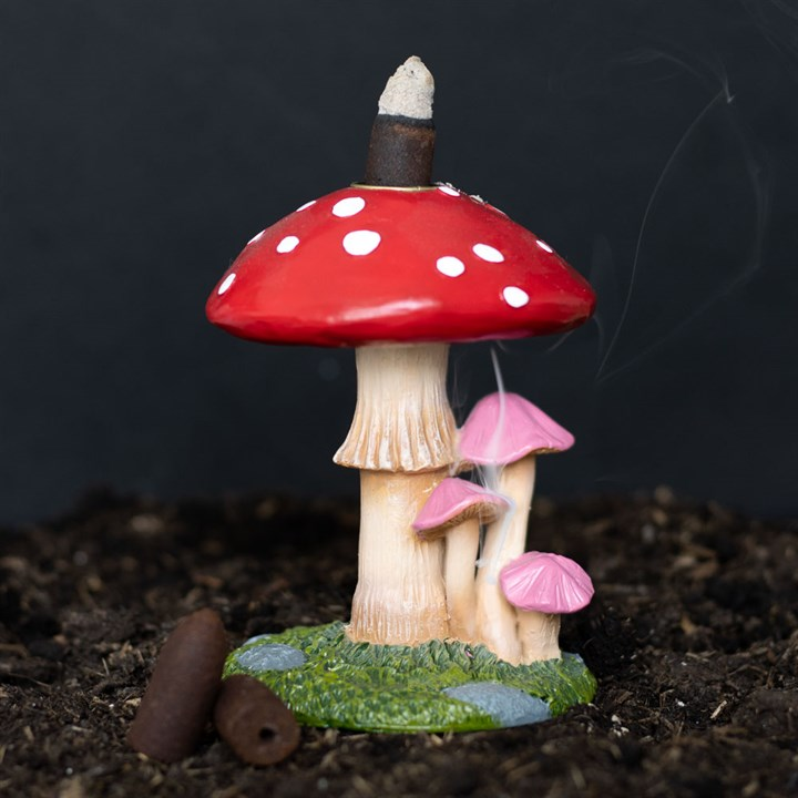 Mushroom Backflow Incense Burner, image 1 of 6