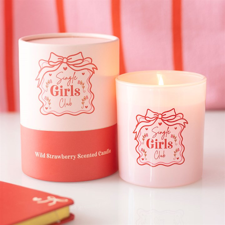 Single Girls Club Wild Strawberry Candle, image 1 of 5
