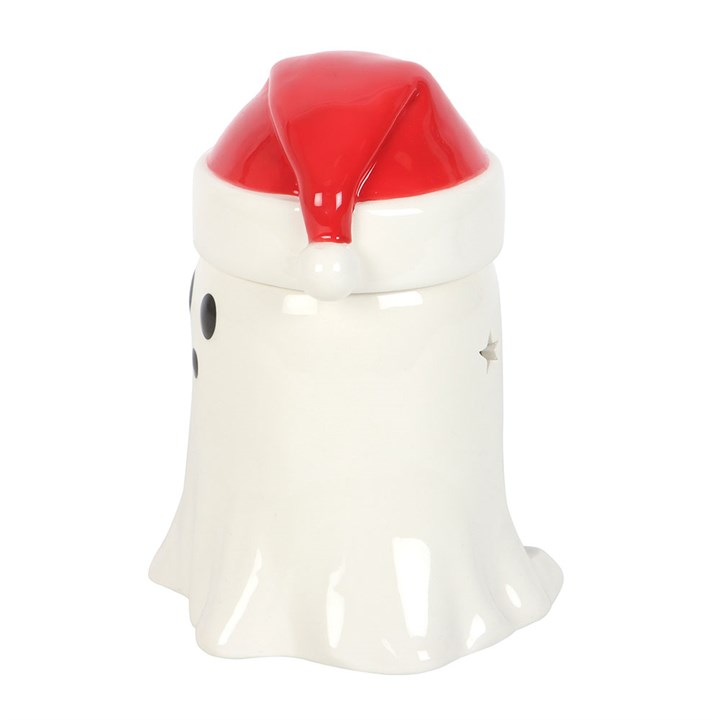 Ghost with Santa Hat Oil Burner and Wax Warmer, image 4 of 6