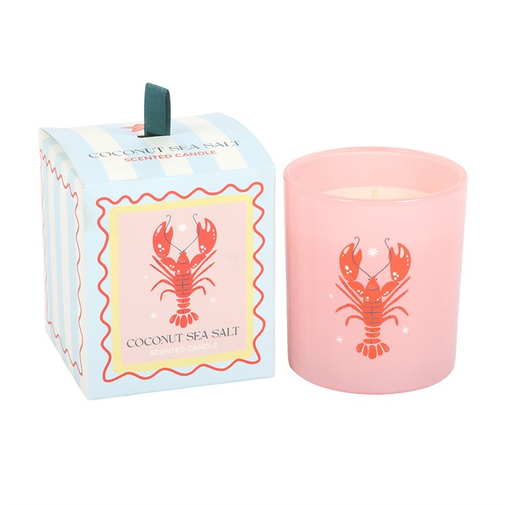 Pastel Lobster Coconut & Sea Salt Candle, image 2 of 5